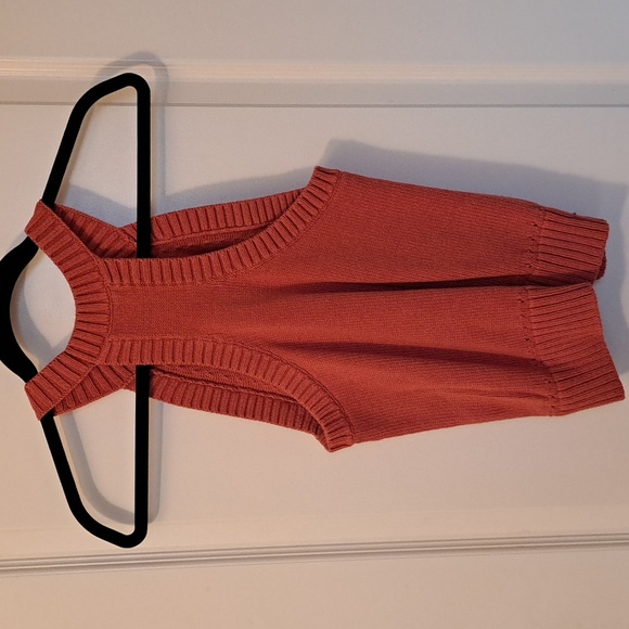 Banana Republic NWOT Russet Halter Sweater Tank Top, Orange/Rust Colour, Size XS - Picture 2 of 6